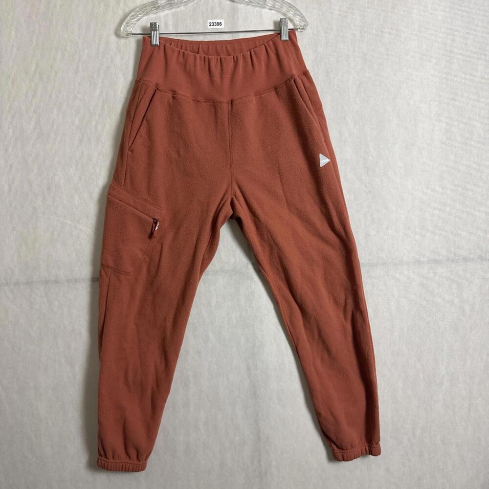 Hoka One One Women's Large Orange Fleece Performance Essential Jogger Pants